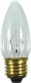 Scharnberger Hasenbein Kerzenlampe E27 240V 40W klar Glas B: 3,5 cm, H: 10 cm - Bild 1