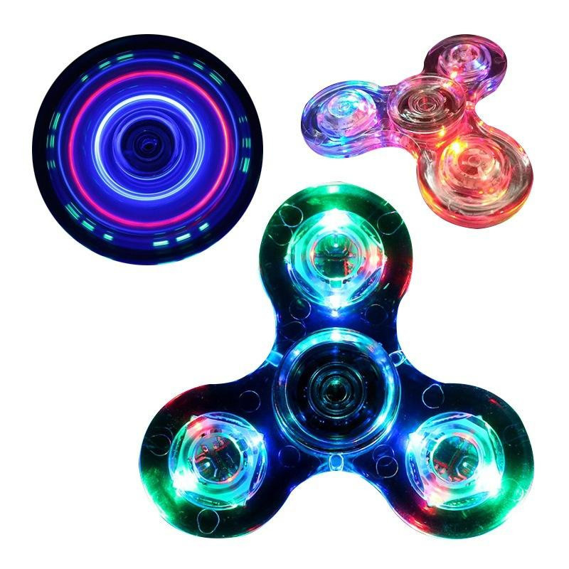 Linyi toy Fidget Spinner LED transparent - Bild 2