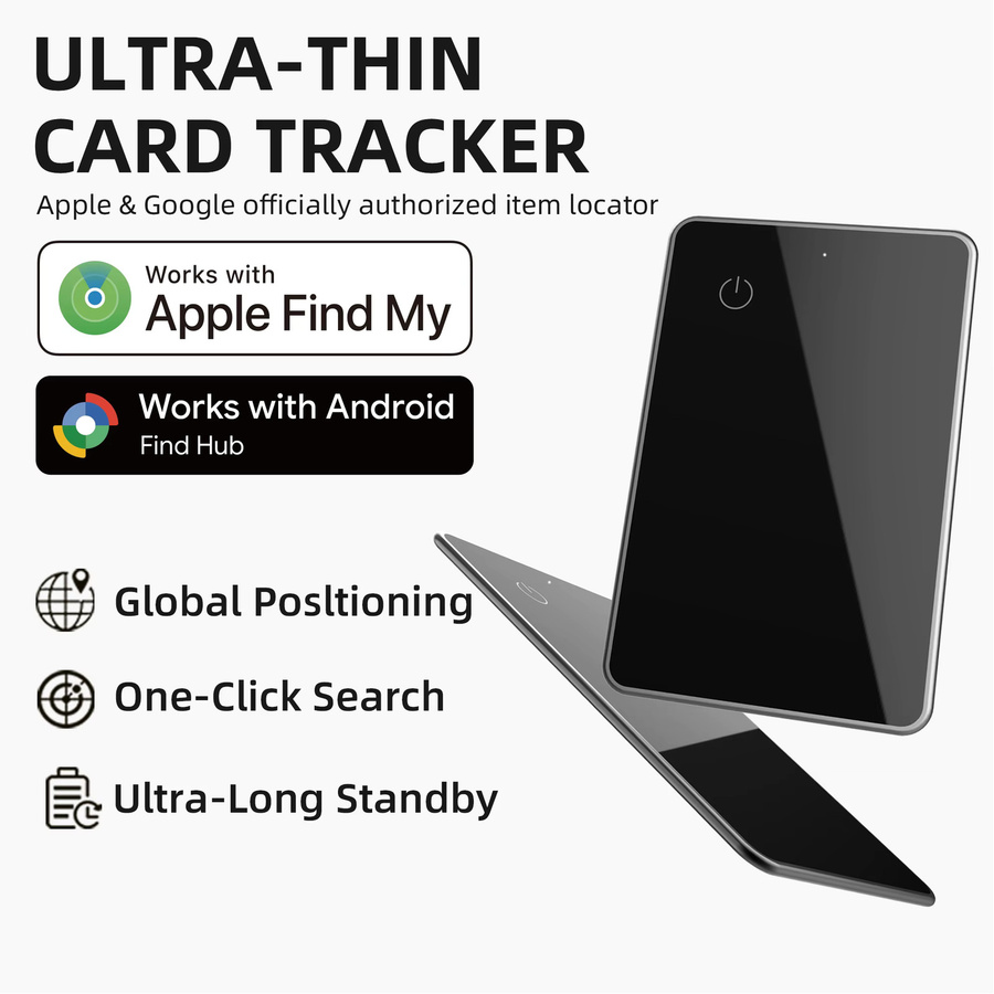 Leapii SmartCard Wallet Tracker in Schwarz, Bluetooth-Artikelfinder kompatibel mit Apple Find My (iOS) und Google Find My Device (Android) - Bild 3