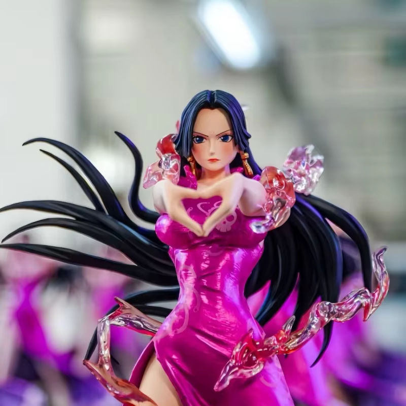 Bandai One Piece Boa Hancock Fingerherz Anime Figur Modellstatue in Rosa, Höhe: 24 cm - Bild 5