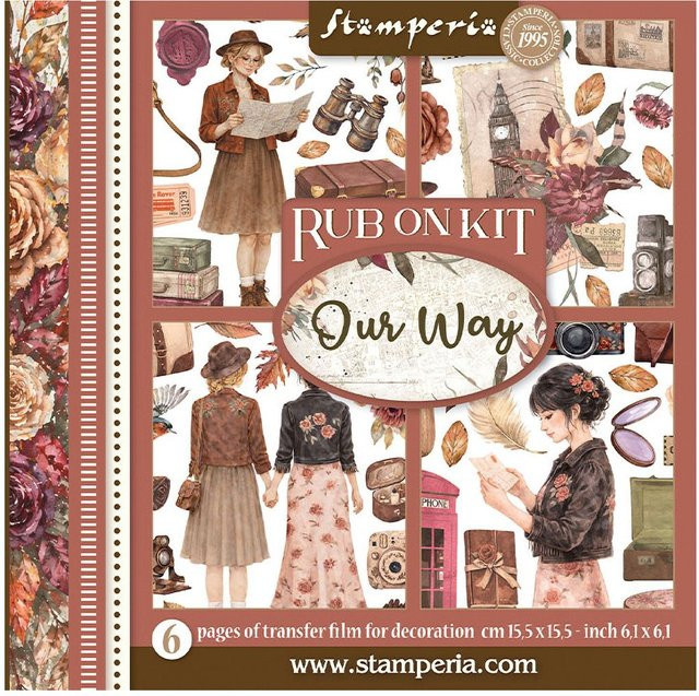 Stamperia Rub On Sortiment Our Way in Multicolour - Bild 1