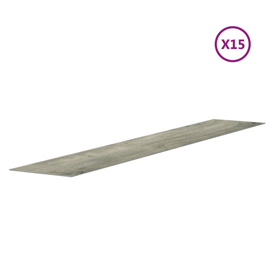 Vidaxl Wandpaneele in Holzoptik aus PVC, Grau, 2,06 m² - Bild 2