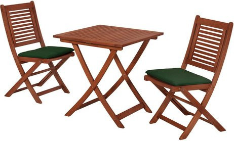 MERXX Gartenmöbel-Diningset Cordoba aus Eukalyptusholz, 3-teilig, braun - Bild 1