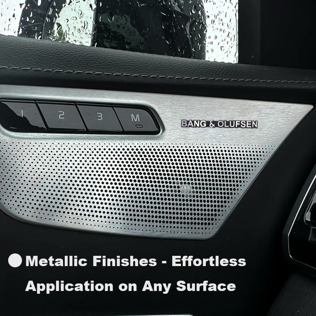 B&O Bangolufsen Auto Hi-Fi Lautsprecher Stereo Emblem Aufkleber aus Aluminium Styling Zubehör in 2/4/8 Stück Sets - Bild 1