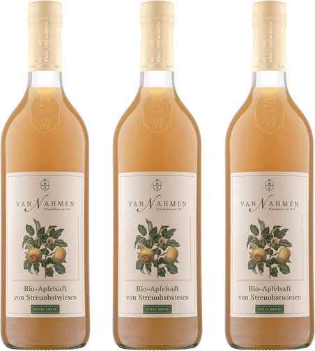 Van Nahmen Bio-Apfelsaft Streuobstwiese 3 x 0,75 l - Bild 1