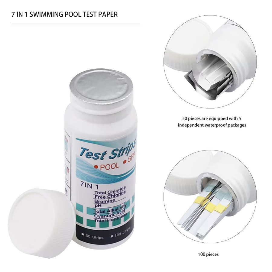 7 in 1 Aquarium Teststreifen Mehrzweck Wasserqualität Testkit für Aquarium und Pool in Multicolor - Bild 2