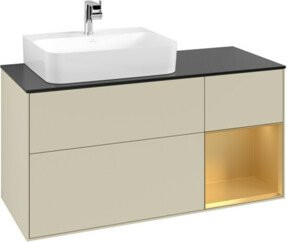 V&B Waschtischunterschrank Finion in Lackoptik, Breite: 120 cm, Tiefe: 50,1 cm, Höhe: 50,1 cm - Bild 1