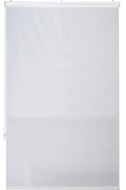Relaxdays Duschrollo aus PVC in Weiß, wasserabweisend, B: 100 cm, H: 240 cm - Bild 1