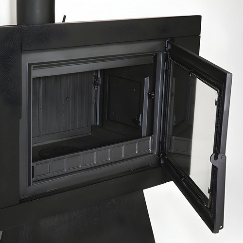 GLOBEFIRE Kaminofen Neptune Elegance aus Gusseisen in Schwarz mit 9,2 kW Leistung - Bild 2