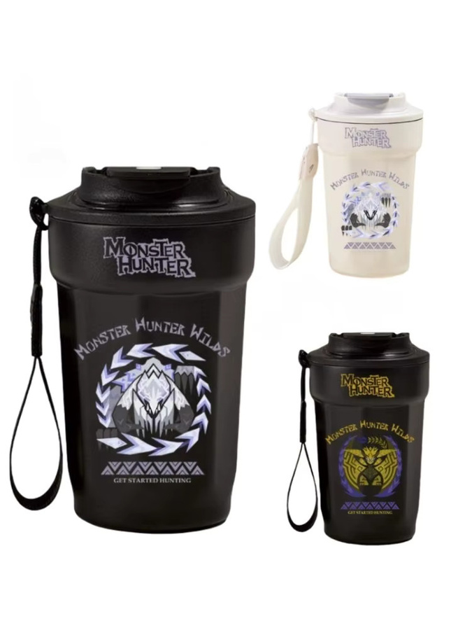 Bandai Monster Hunter Wilds Gemma Nata Chatacabra Edelstahl Tasse für Studenten und Erwachsene - Bild 4