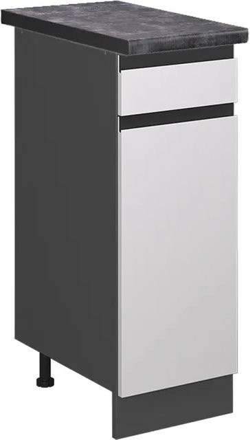 Vicco Küchenunterschrank R-Line Schubladenschrank in Weiß/Anthrazit, Breite: 30 cm - Bild 1