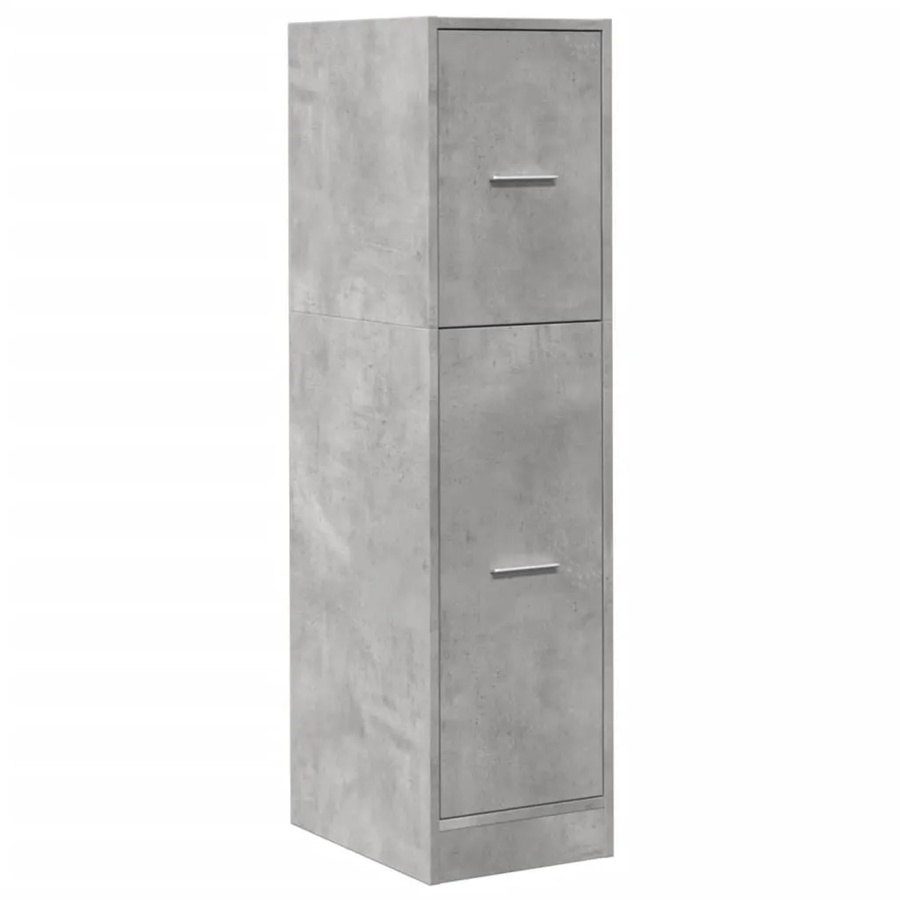 vidaXL Apothekerschrank aus Holzwerkstoff in Betongrau, B/T/H: 30 x 41 x 118 cm - Bild 2