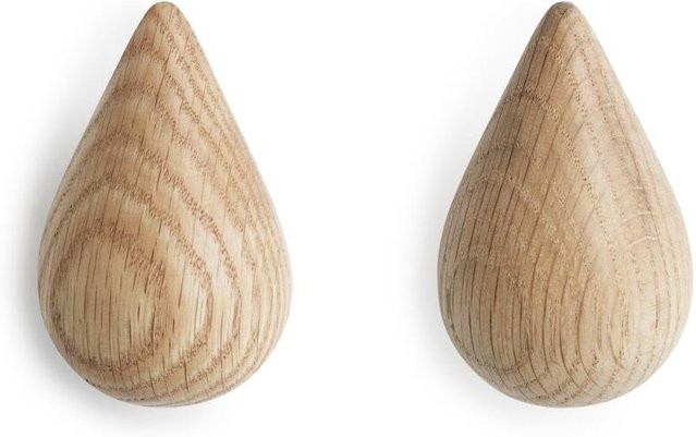 Normann Copenhagen Dropit Wandhaken aus Holz in Beige - Bild 1