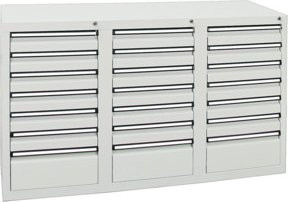 Stumpf Schubladenschrank Serie STS 410 mit 21 Schubladen in Lichtgrau Matt - Bild 1