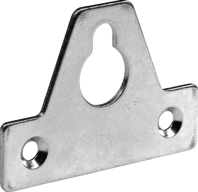Hettich Schrankaufhänger mit Schlüsselbohrung in Silber, 2 Stück - Bild 1