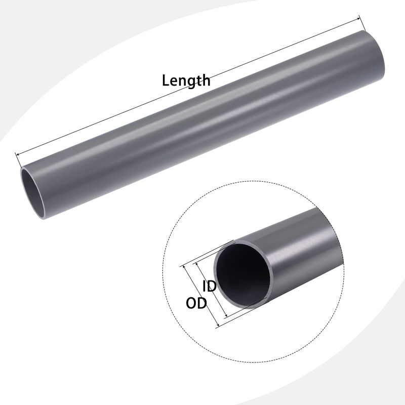 Starres PVC-Rundrohr in Hellgrau mit 16–160 mm Außendurchmesser für Wasserrohre und Gartenbewässerung - Bild 2
