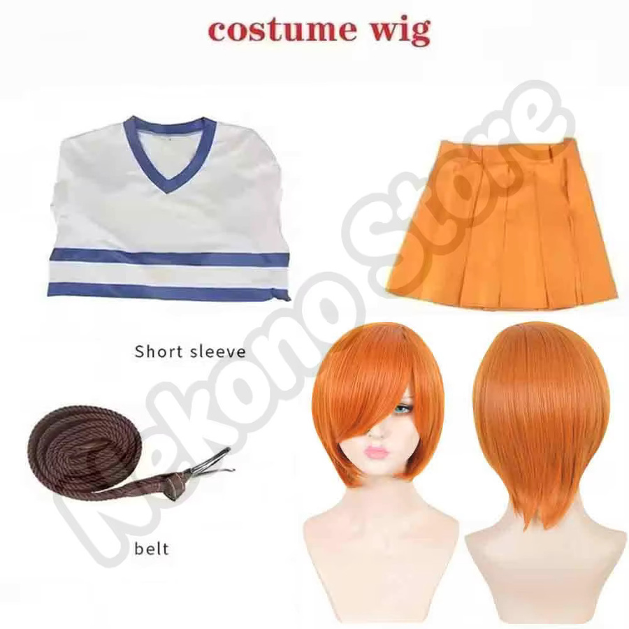 HHYRCOS One Piece Nami Cosplay Kostüm, Japanische Uniform, Kleid - Bild 2