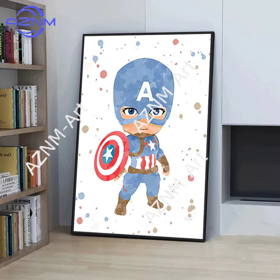 KAYOU Marvel Superhelden Wandbild mit Iron Man und Spider-Man als Leinwanddruck für dein Kinderzimmer oder Schlafzimmer in Mehrfarbig - Bild 2