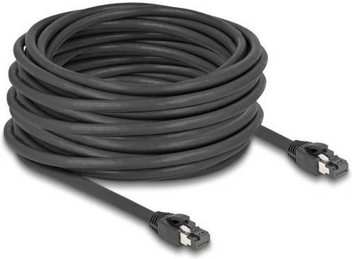 Delock Patchkabel RJ-45 Cat.8.1 S/FTP Ethernet LAN Kabel Schwarz, Länge: 15,0 m - Bild 2
