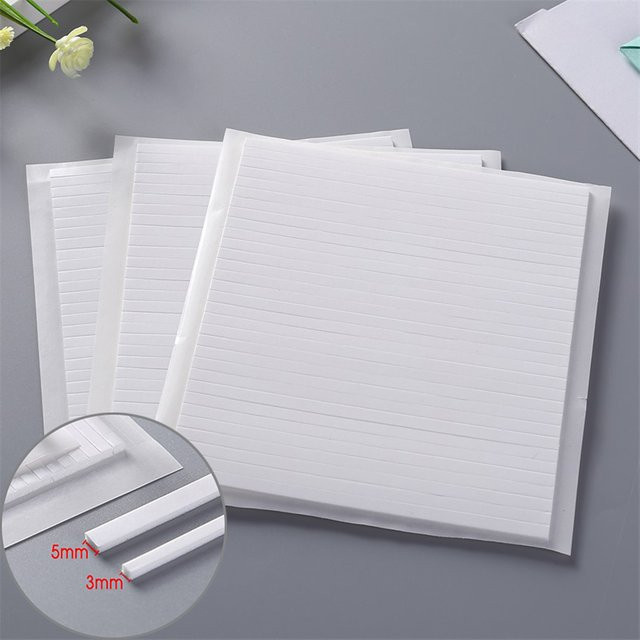 Doppelseitige Klebestreifen in Weiß für DIY-Shaker-Karten und Bastelprojekte mit 3 mm Tiefe - Bild 1