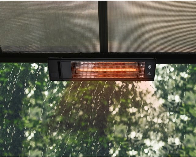 Palram Infrarot Heizstrahler für Terrasse und Innenbereich 1.800 W Grau - Bild 1