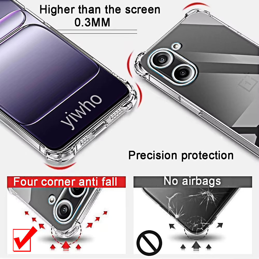 Transparente TPU Schutzhülle für OnePlus Nord CE 5, 4, 3, 2 Lite 5G - Bild 2
