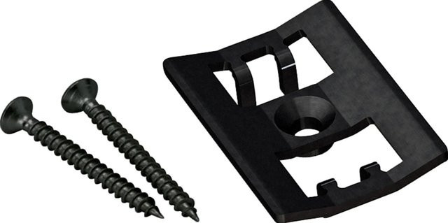 Rettenmeier Universal-Terrassenclip Click-System aus Edelstahl in Schwarz, 20 Stück - Bild 1