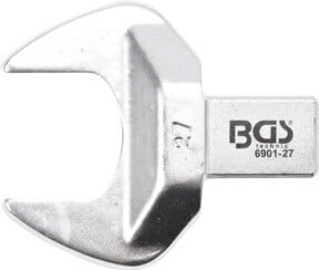 BGS Einsteck-Maulschlüssel 6901-27 aus Chrom-Vanadium in Silber, Schlüsselweite 27 mm, Aufnahme 14 x 18 mm - Bild 1