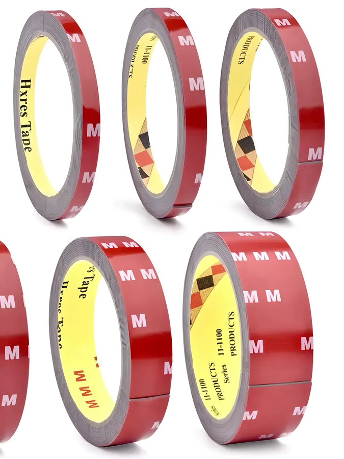 Superstarkes doppelseitiges Acrylschaum-Klebeband in Rot, wasserdicht und hitzebeständig für Auto-Aufkleber und Hochleistungsanwendungen - Bild 7