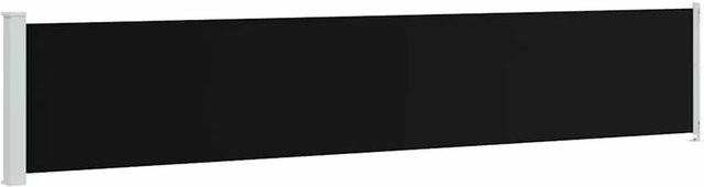 vidaXL Seitenmarkise ausziehbar Schwarz B/H: 600 x 117 cm - Bild 1