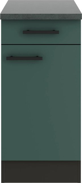 OPTIFIT Verona405 Küchen-Unterschrank in Steingrün mit modernem mattem Design - Bild 1