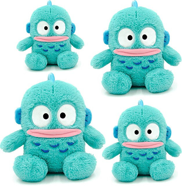 Sanrio Hangyodon Plüschtier, Blau - Bild 1