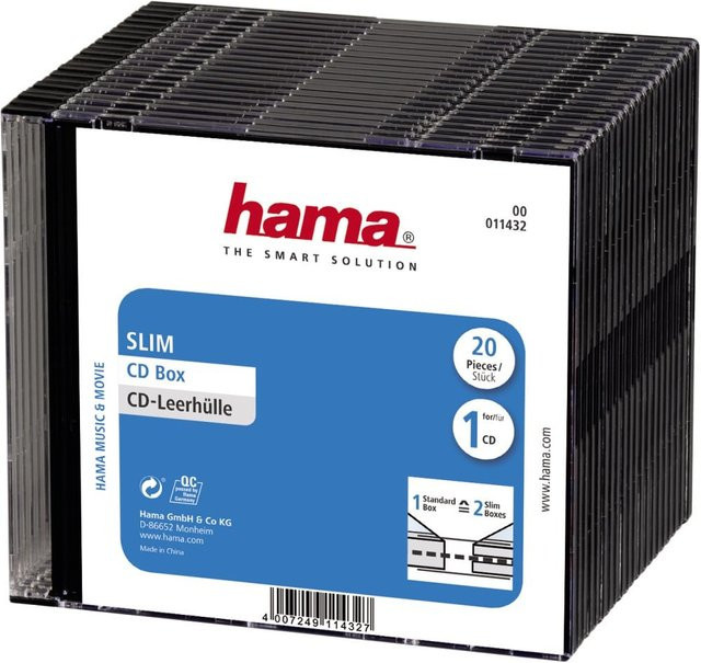 Hama CD-Slim-Box 20er-Pack in Schwarz - Bild 1
