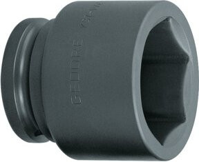 Gedore K 37 100 Kraftschraubereinsatz 1.1/2 Zoll 6-kant 100 mm in Anthrazit und Schwarz aus Stahl - Bild 1