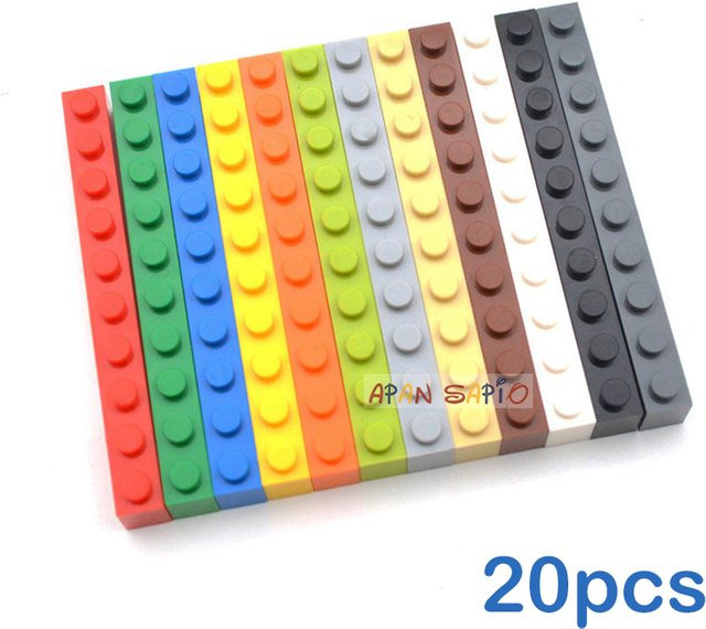 APAN SAPIO DIY Bausteine Zahlen Bricks, 20-teiliges Set, Weiß, Bunt / Mehrfarbig - Bild 1