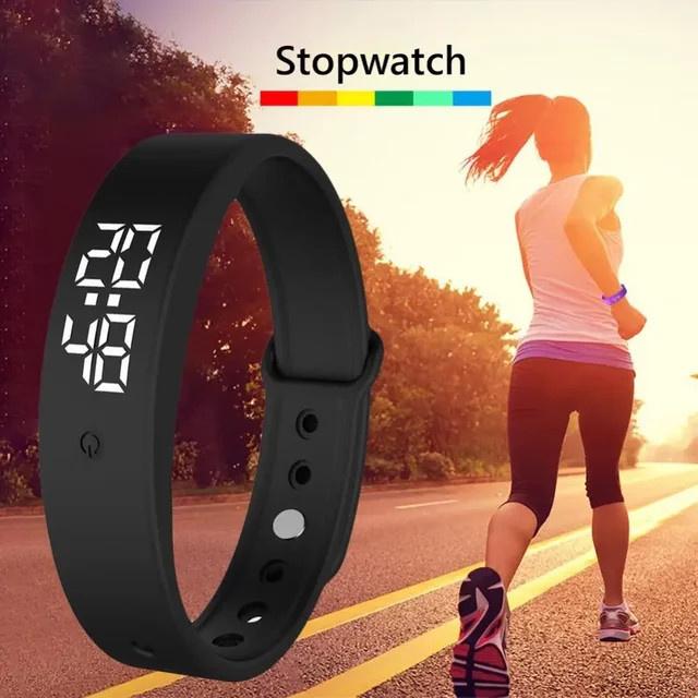 DIXSG LED-Sportuhr mit intelligenter Körpertemperaturüberwachung und Vibrationsalarm als Smartband - Bild 1