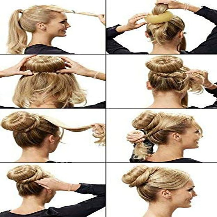 Haar Brötchen Donut Styling Werkzeuge für Damen, 3/21/29 Stück - Bild 2