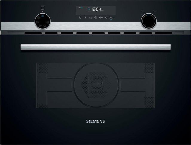 Siemens iQ500 CM585AGS1 Einbau-Kombi-Mikrowelle in Edelstahl und Schwarz - Bild 1