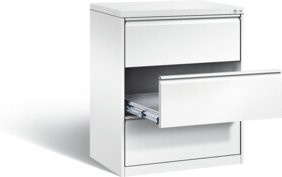C+P Karteischrank Acurado in Verkehrsweiß, H x B x T: 104,5 x 78,7 x 59,0 cm - Bild 1