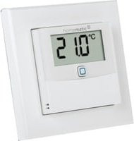 Homematic IP Temperatur- und Luftfeuchtigkeitssensor mit Display in Weiß - Bild 1