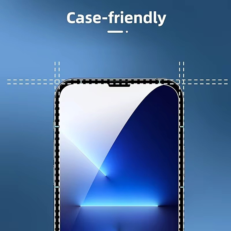 3-teiliges ONEVAN Displayschutz-Set aus gehärtetem Glas für iPhone 11 bis iPhone 16 Pro Max, transparent und blasenfrei - Bild 3