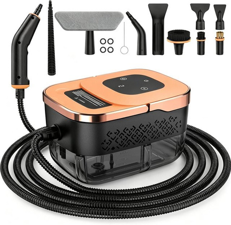 YADIMI Handdampfreiniger 1500W mit 4 bar Druck, 10 Zubehörteile, 6-stufig einstellbar, orange