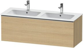Duravit Waschtischunterschrank D-Neo in Eiche Natur, Braun, B/T/H: 128 x 46,2 x 44 cm - Bild 1