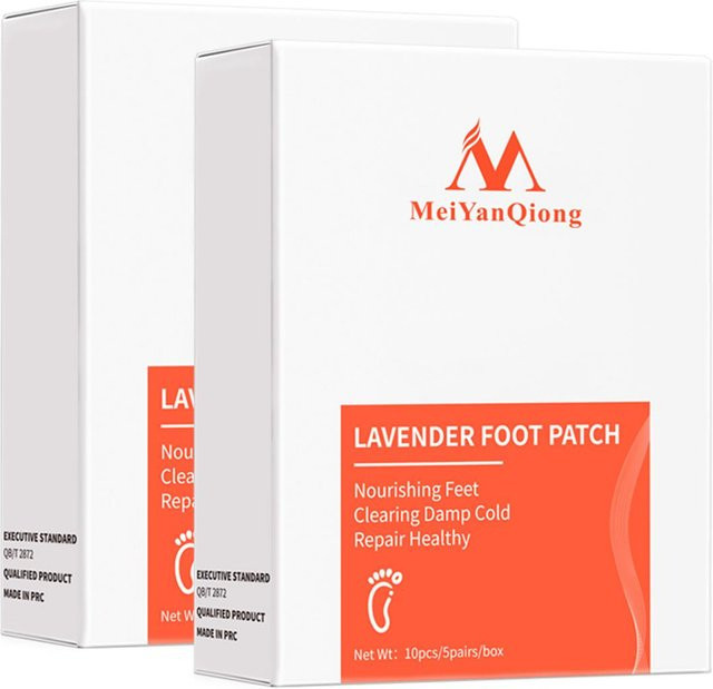 MeiYanQiong Lavendel Fußstäbchen, 2 Stück, Unisex - Bild 1