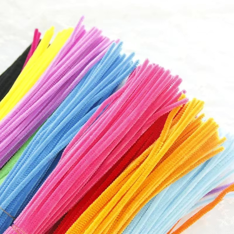 100 Stück Chenille-Pfeifenreiniger in 22 Farben für Kinder-Bastelprojekte und Dekorationen, Durchmesser: 0,6 cm, Länge: 30,48 cm - Bild 3