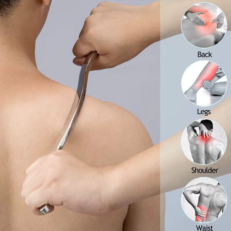 YQQGD Gua Sha Massage Werkzeug aus Edelstahl, Unisex - Bild 4