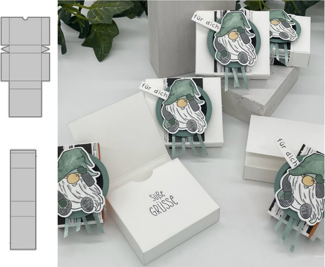 Geschenkbox mit mehrfarbigen Metall-Schneideformen für DIY-Scrapbooking, Kartenherstellung und Basteldekoration - Bild 1