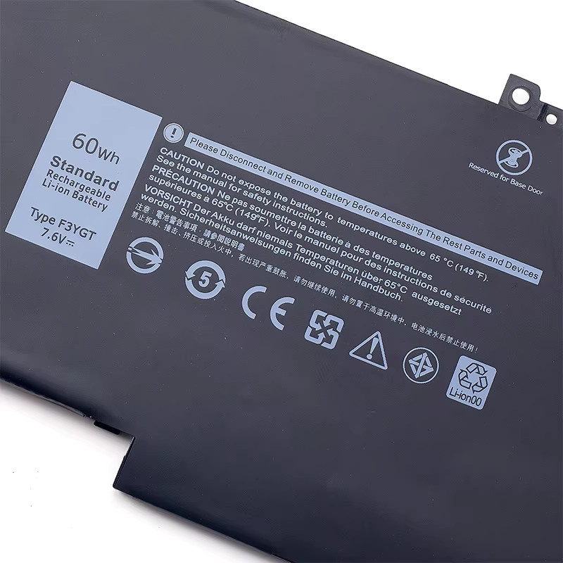 SOMI Akku für Dell Latitude 7480 7280 7290 7380 7390 7490 Serie, Li-Ion Pack, Schwarz - Bild 4