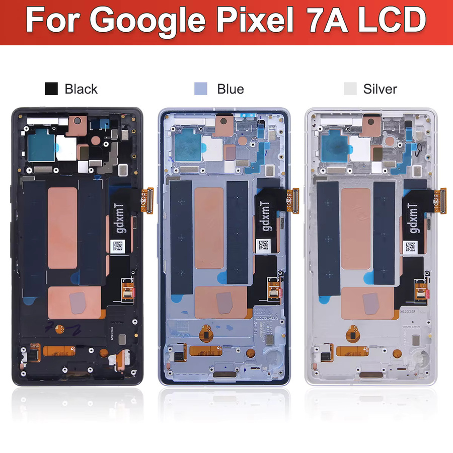 AMOLED Display Ersatz für Google Pixel 7A mit Touchscreen Digitizer Montage in Schwarz - Bild 3