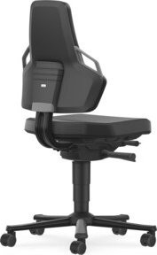 Bimos Arbeitsdrehstuhl Nexxit Skintec in Grau mit automatischer Gewichtsregulierung und Sitztiefenverstellung - Bild 1